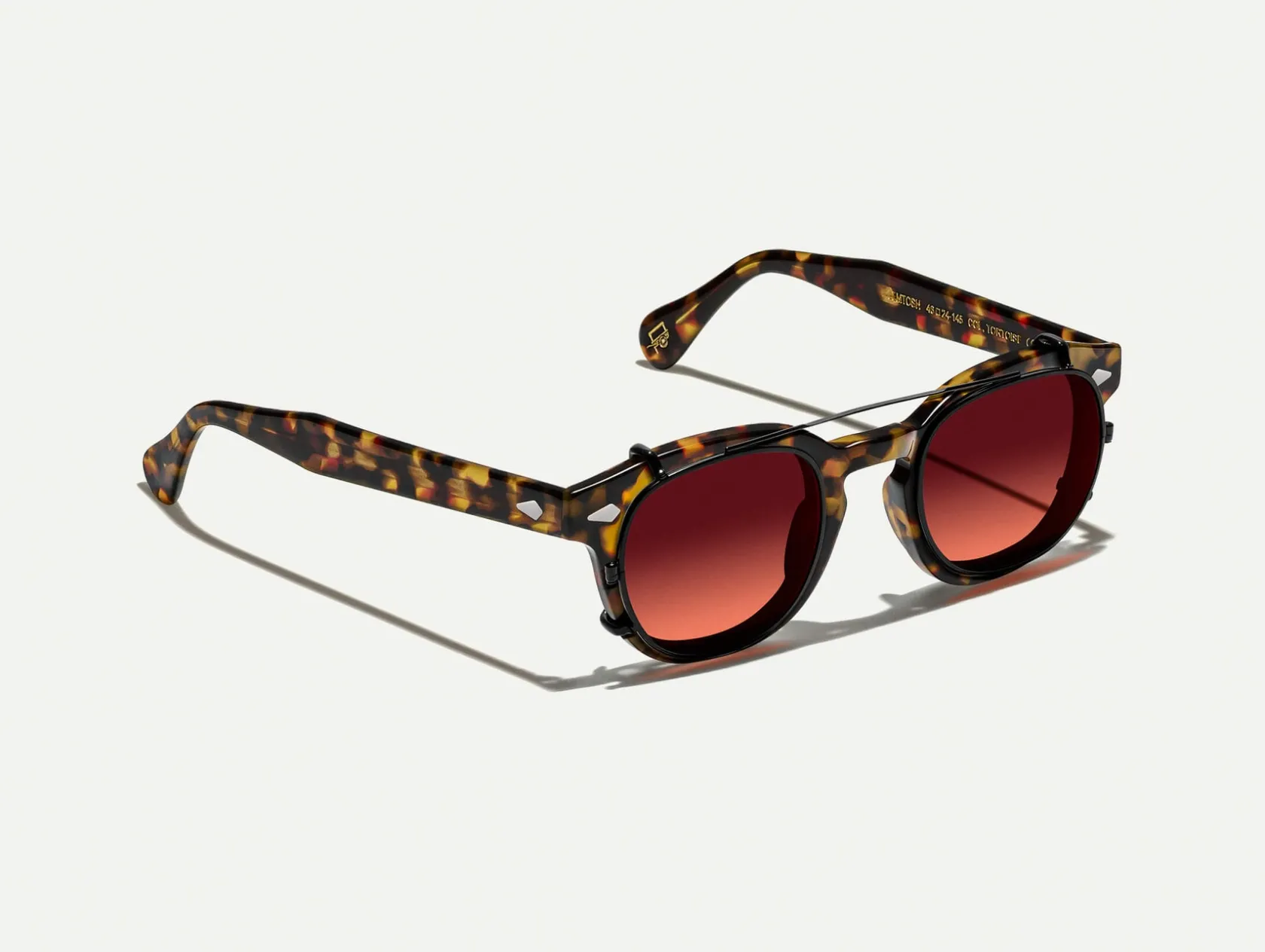 Moscot CLIPTOSH MATTE BLACK WITH CUSTOM MADE TINTS™